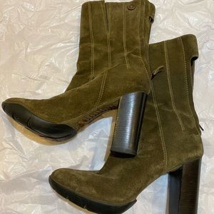 Cole Haan Nike Air G - olive suede boots